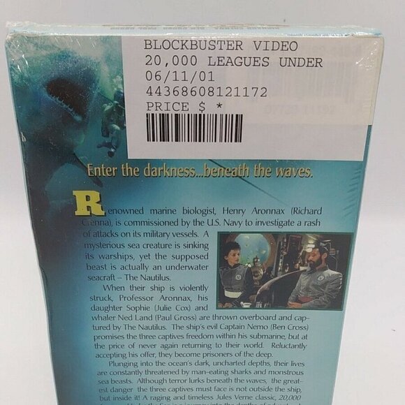 20,000 Leagues Under The Sea 2000 VHS NEW Blockbuster Video Action Adventure - Picture 4 of 7